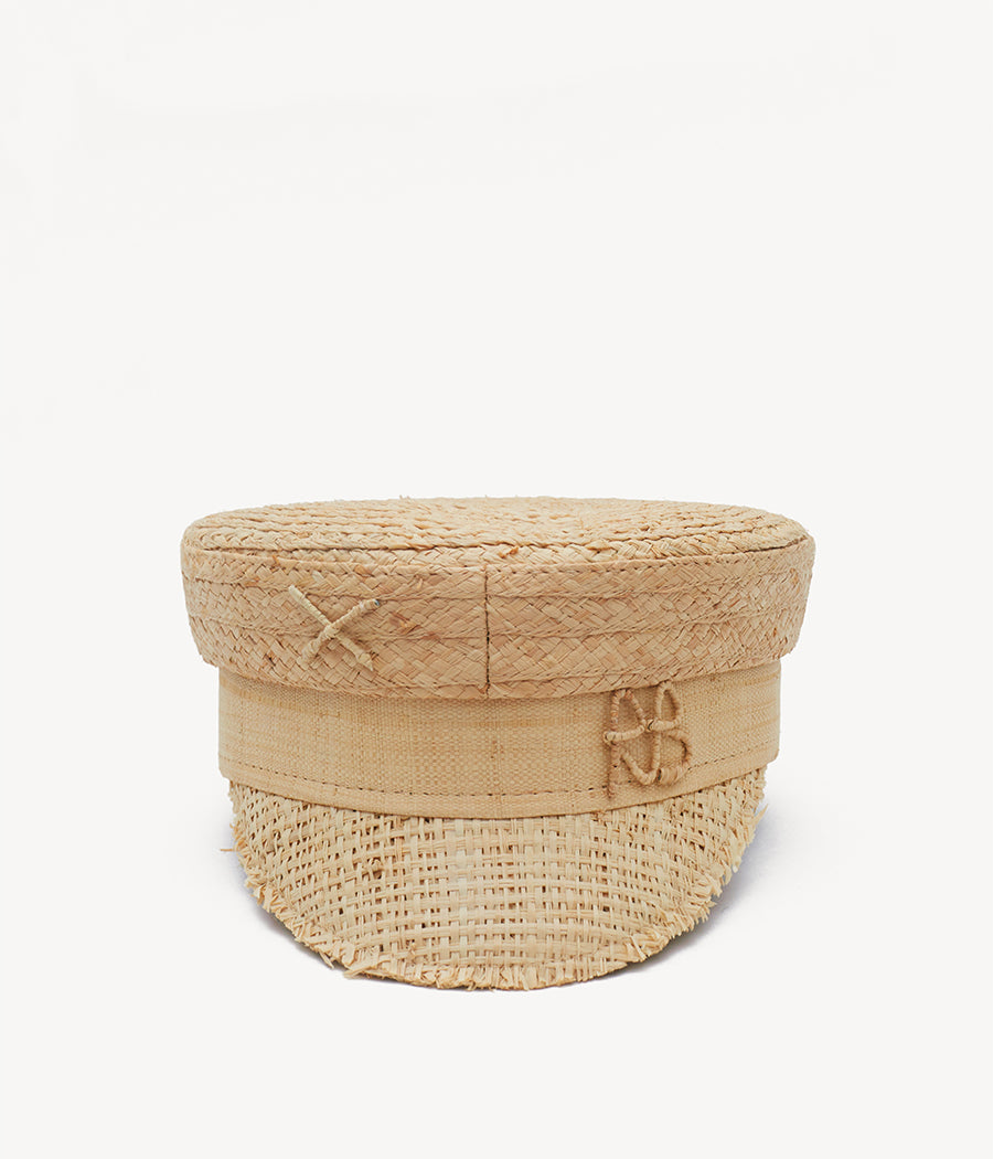 Monogram-embellished Baker Boy Cap KPC036-STR-BHR-SRB-XXS Ruslan Baginskiy